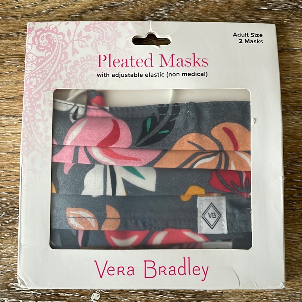 Vera Bradley 2 Adult Masks New